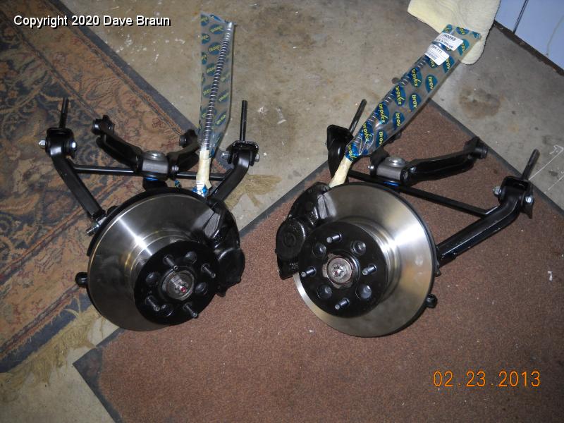 Spitfire1974/Restoration/Brakes/Front Brakes/Disc brake installed on